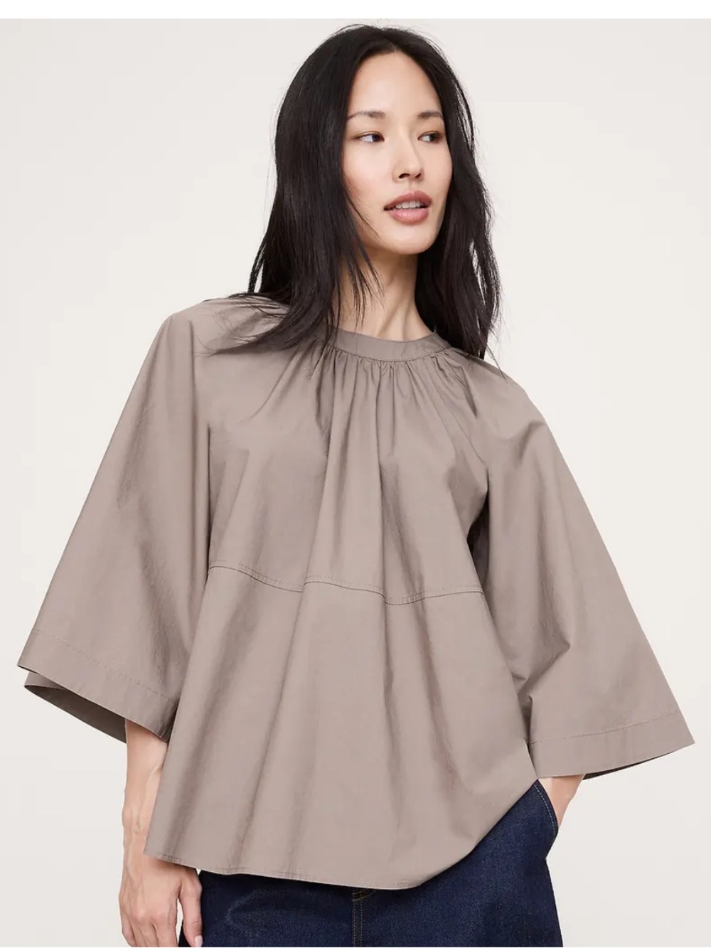 Banana Republic Cotton Poplin Convertible Top  Size XS New with Tags